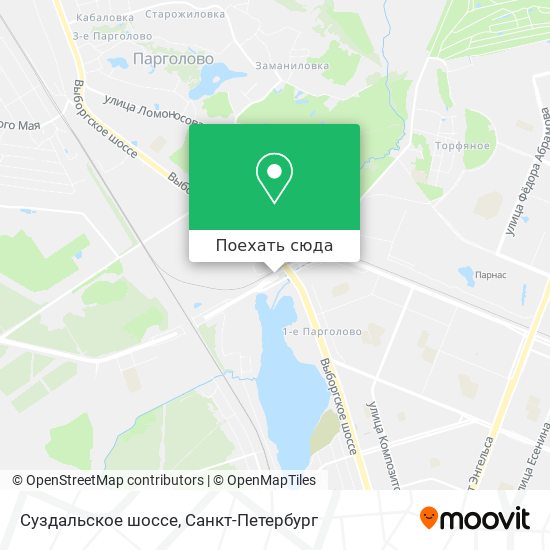 Карта Суздальское шоссе