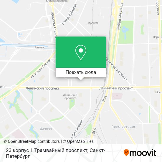 Карта 23 корпус 1 Трамвайный проспект