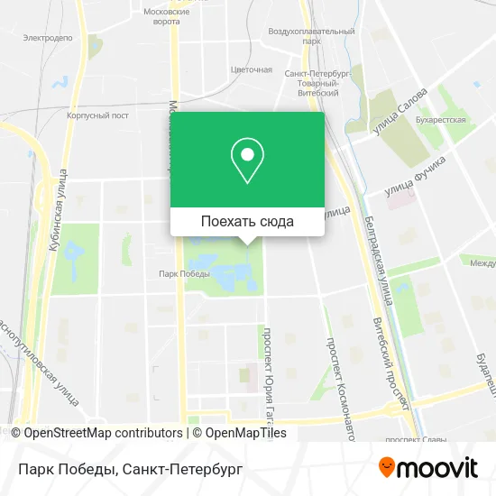 Карта Парк Победы