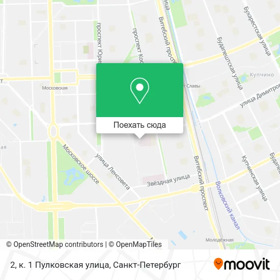 Карта 2, к. 1 Пулковская улица