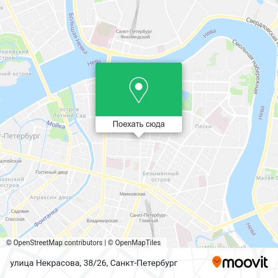 Карта улица Некрасова, 38/26