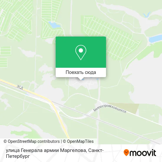 Карта улица Генерала армии Маргелова