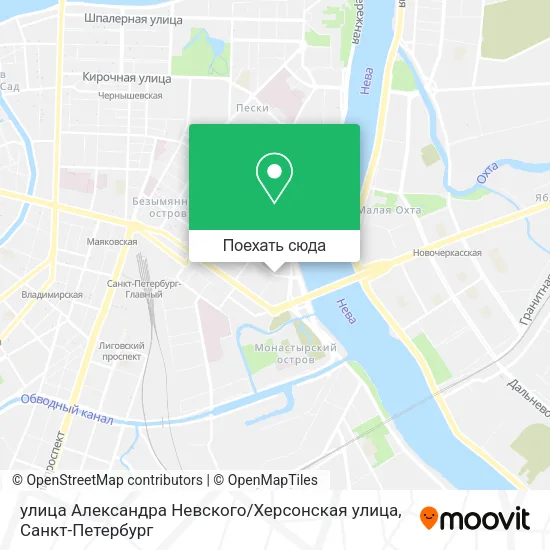 Карта улица Александра Невского / Херсонская улица