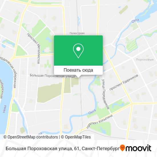 Карта Большая Пороховская улица, 61
