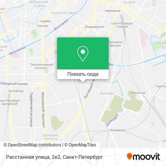 Карта Расстанная улица, 2к2