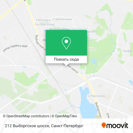Карта 212 Выборгское шоссе