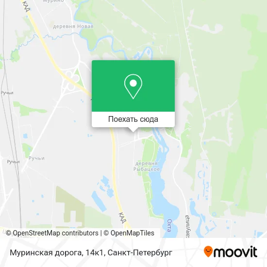 Карта Муринская дорога, 14к1