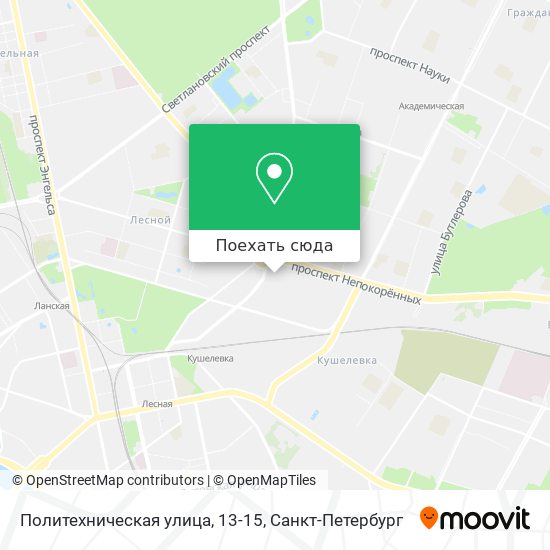 Политех москва карта