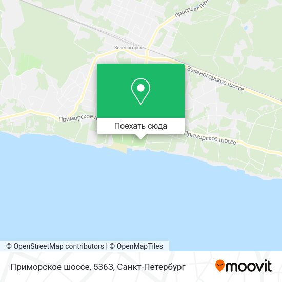 Карта Приморское шоссе, 536З