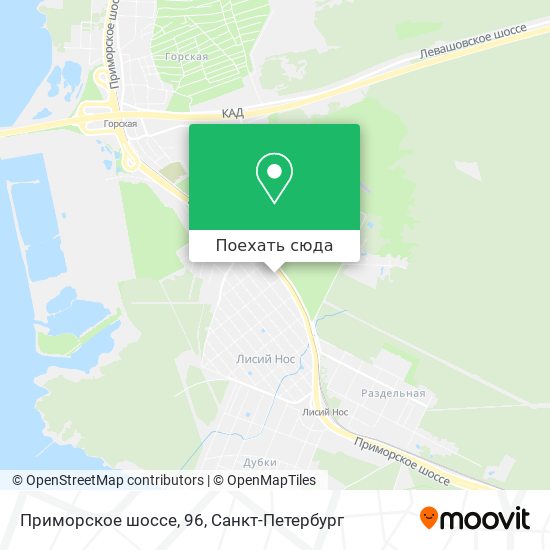 Карта Приморское шоссе, 96