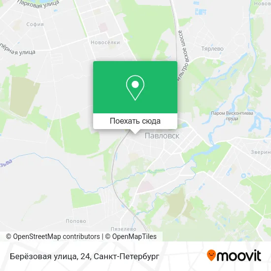 Карта Берёзовая улица, 24