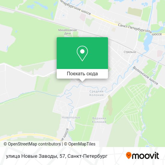 Карта улица Новые Заводы, 57