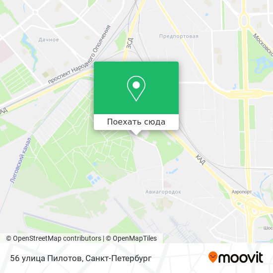 Карта 56 улица Пилотов