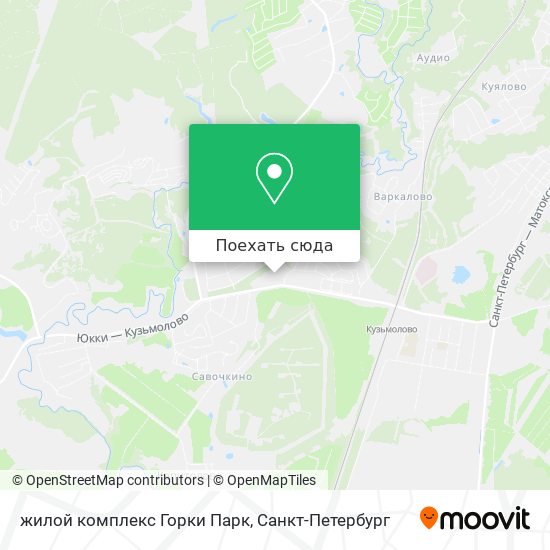 Карта жилой комплекс Горки Парк