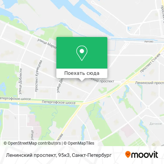 Карта Ленинский проспект, 95к3