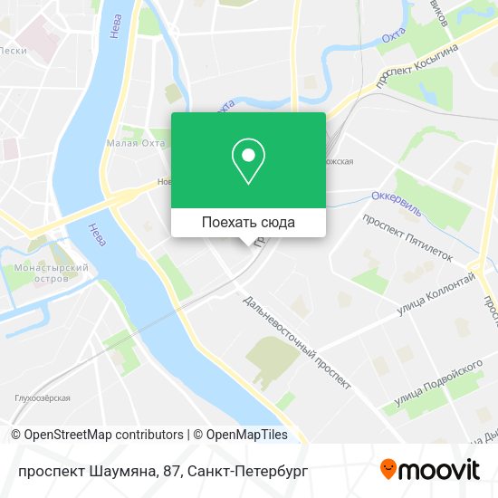 Карта проспект Шаумяна, 87