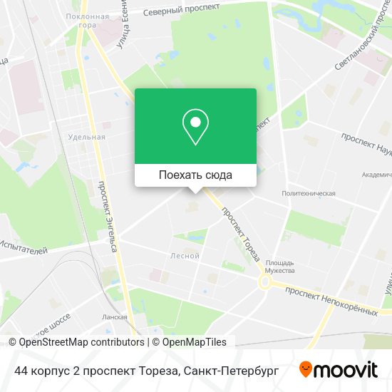 Карта 44 корпус 2 проспект Тореза
