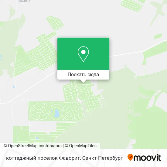 Карта коттеджный поселок Фаворит