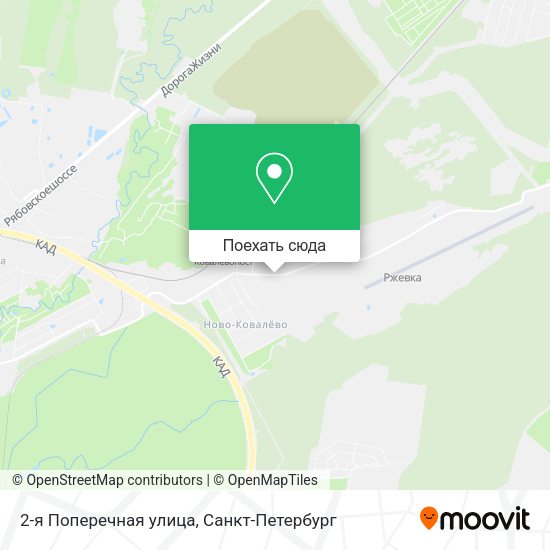 Карта 2-я Поперечная улица