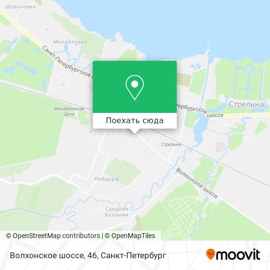 Карта Волхонское шоссе, 46