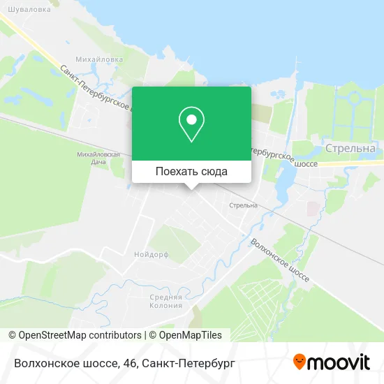 Карта Волхонское шоссе, 46