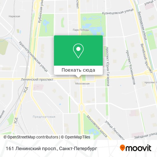 Карта 161 Ленинский просп.