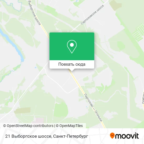 Карта 21 Выборгское шоссе
