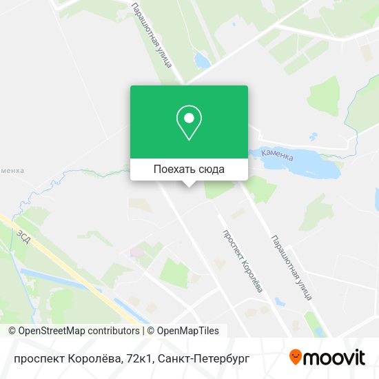 Карта проспект Королёва, 72к1