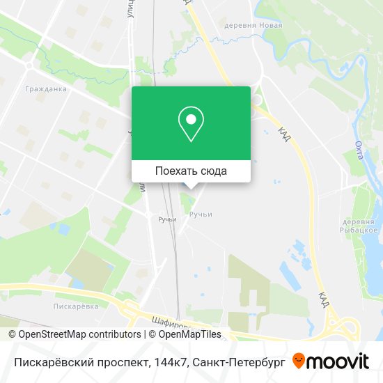Карта Пискарёвский проспект, 144к7