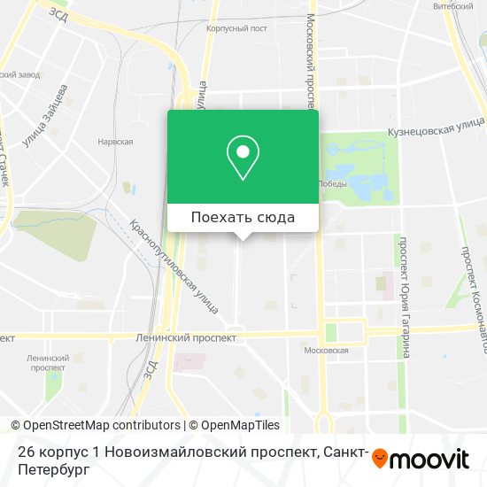 Карта 26 корпус 1 Новоизмайловский проспект