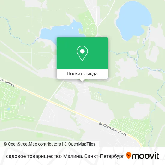 Карта садовое товарищество Малина
