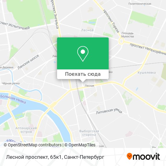 Карта Лесной проспект, 65к1