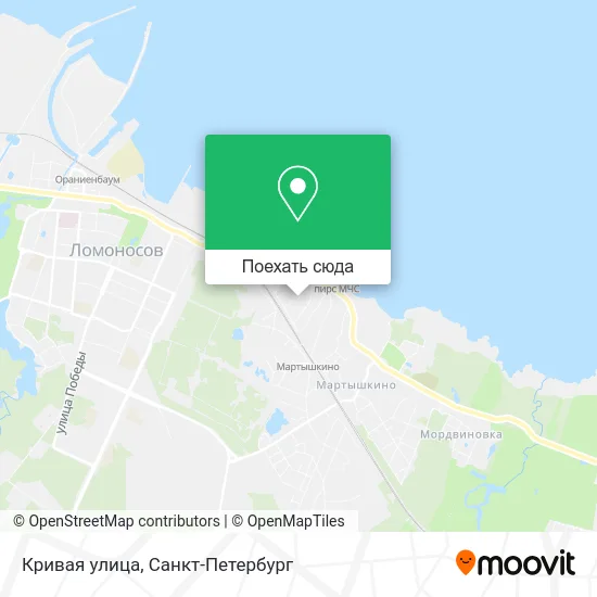 Карта Кривая улица