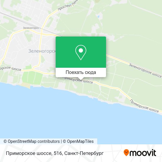 Карта Приморское шоссе, 516