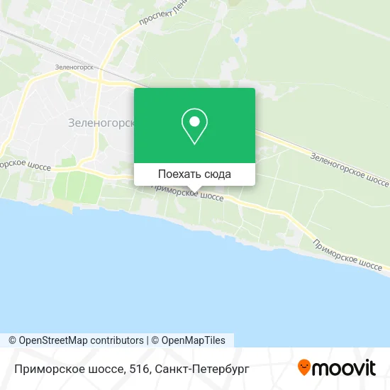Карта Приморское шоссе, 516
