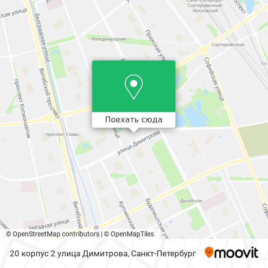 Карта 20 корпус 2 улица Димитрова