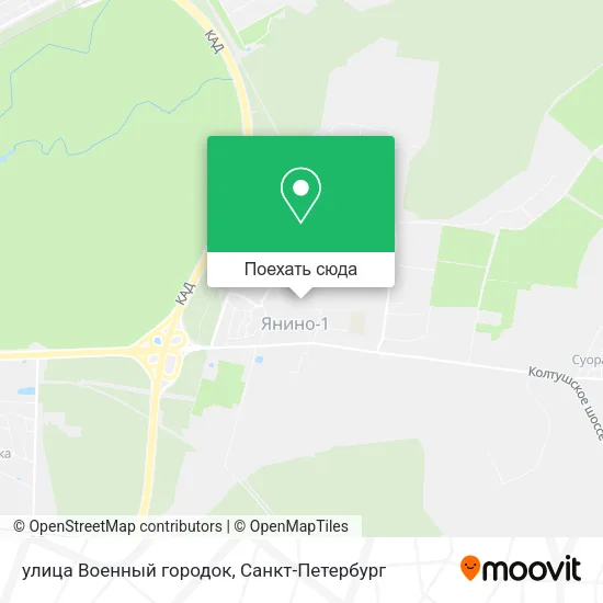Карта улица Военный городок