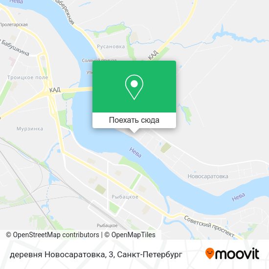 Карта деревня Новосаратовка, 3