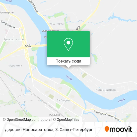 Карта деревня Новосаратовка, 3