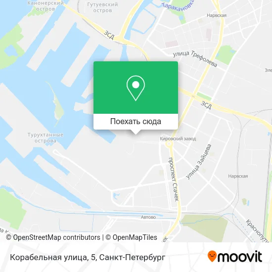 Карта Корабельная улица, 5