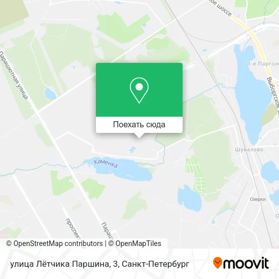 Карта улица Лётчика Паршина, 3