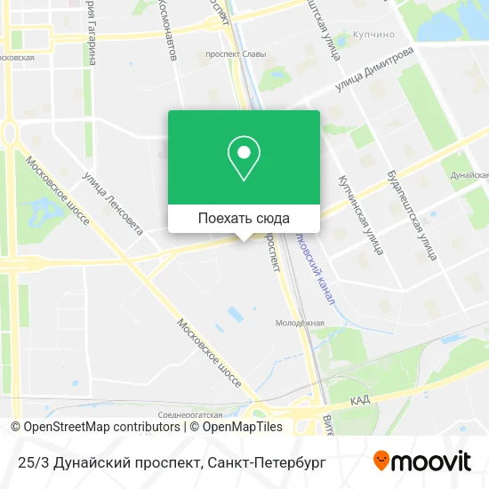 Карта 25/3 Дунайский проспект