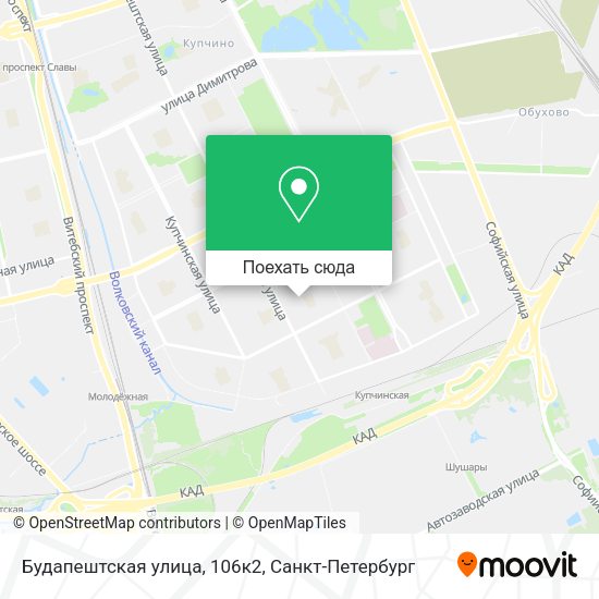 Карта Будапештская улица, 106к2