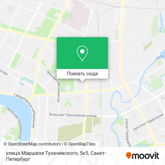 Карта улица Маршала Тухачевского, 5к5