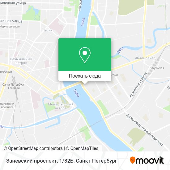 Карта Заневский проспект, 1/82Б