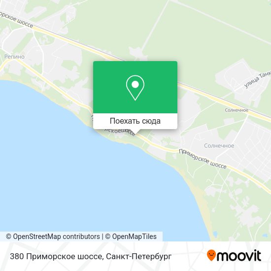 Карта 380 Приморское шоссе