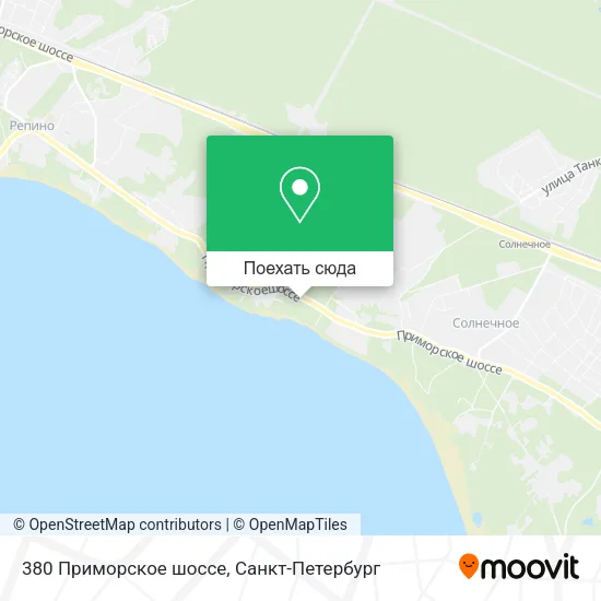 Карта 380 Приморское шоссе