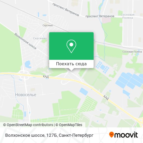 Карта Волхонское шоссе, 127Б