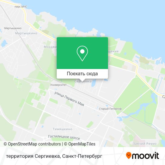 Карта территория  Сергиевка
