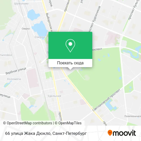 Карта 66 улица Жака Дюкло